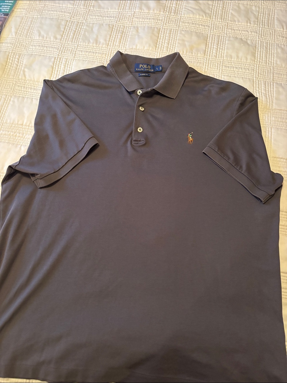 Polo by Ralph Lauren Men's Classic Fit Polo Shirt - charcoal grey